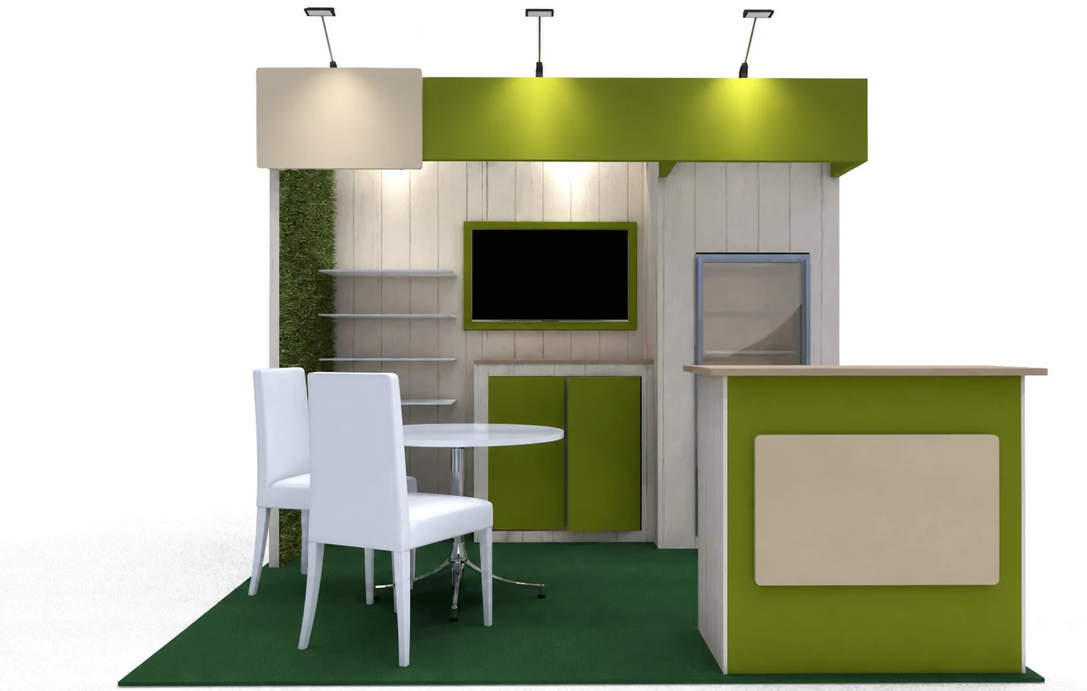 10x10 aerospace & defense trade show exhibit rental in New Orleans — Primary view at the New Orleans convention district