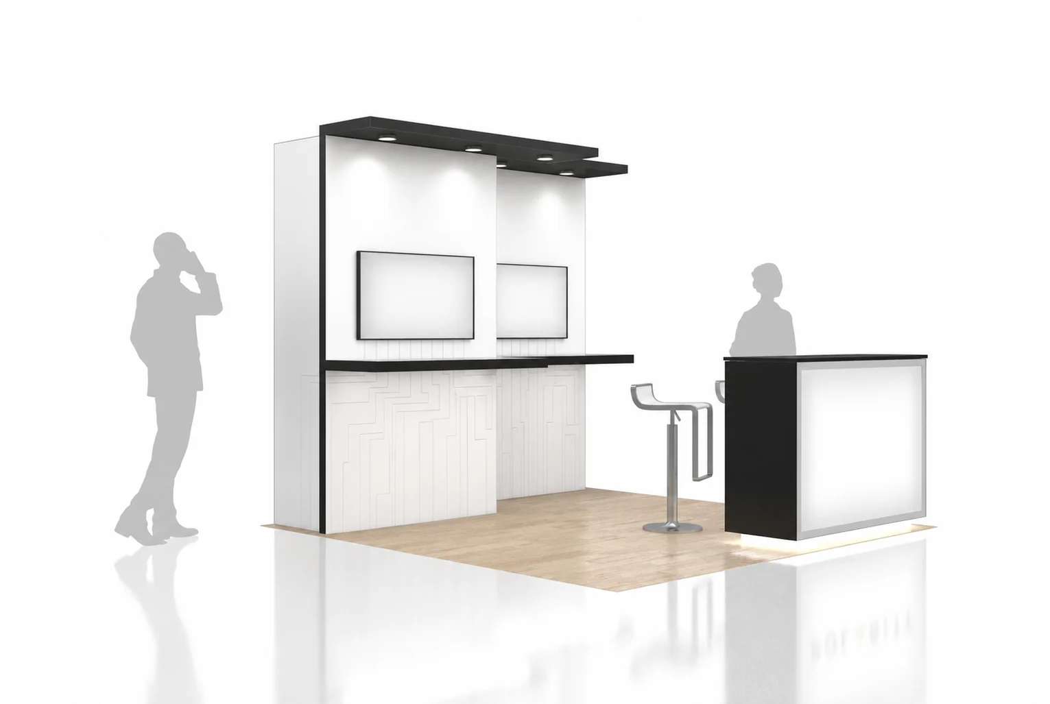 10x10 consumer products trade show exhibit rental in New Orleans — Primary view at the New Orleans convention district