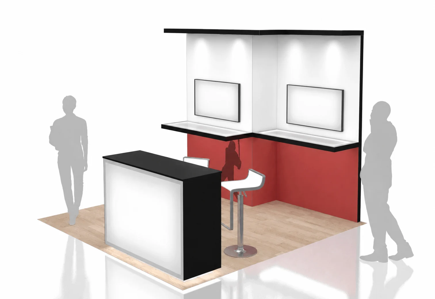 10x10 consumer products trade show exhibit rental in New Orleans — Primary view at the New Orleans convention district