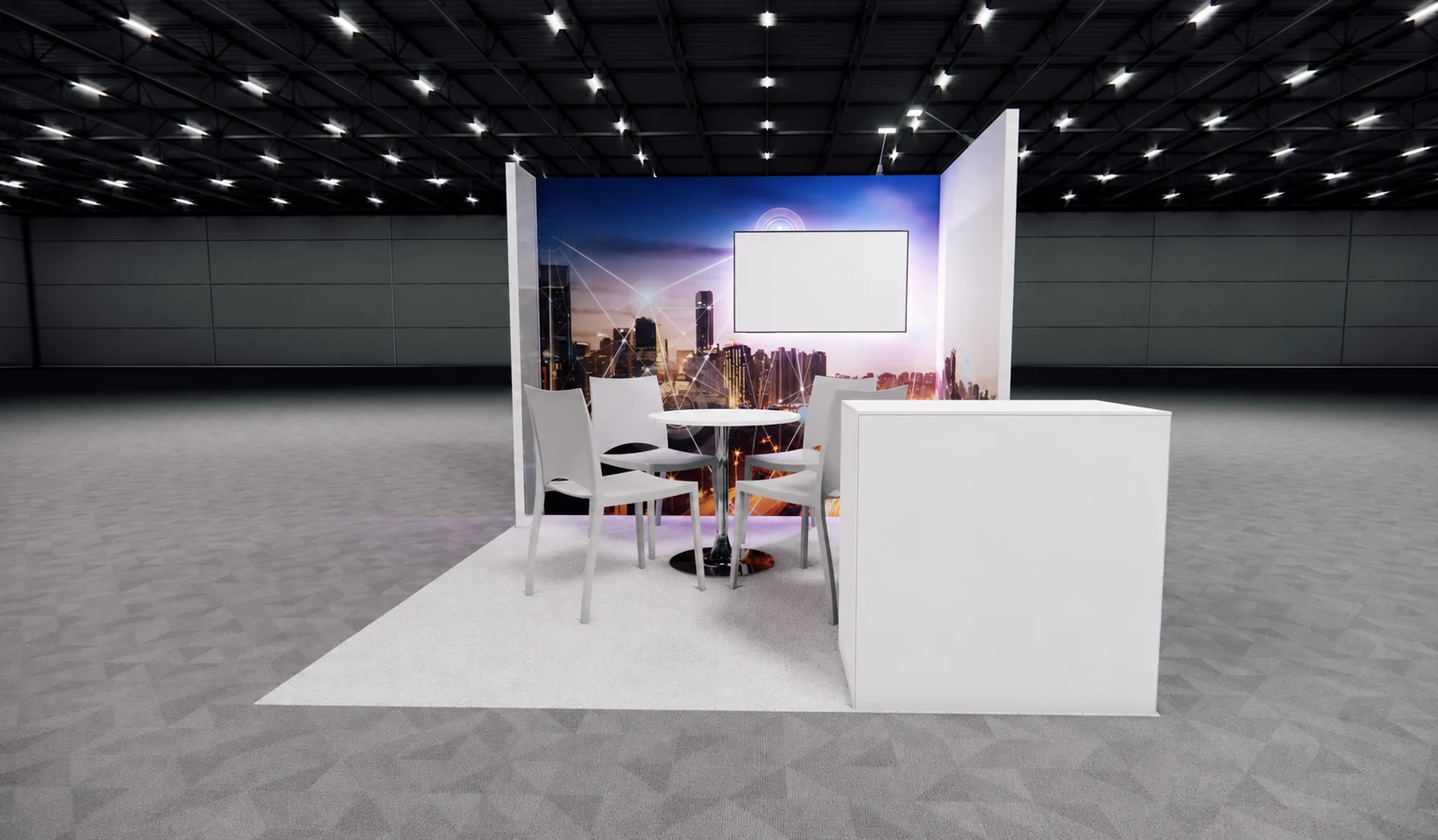 10x10 healthcare trade show exhibit rental in New Orleans — Primary view at the New Orleans convention district