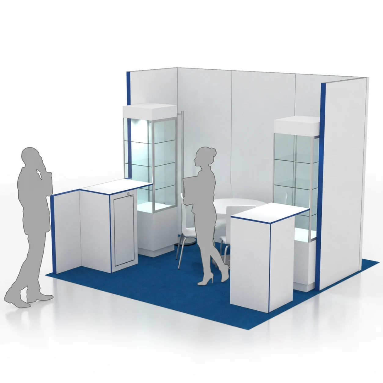 10x10 healthcare trade show exhibit rental in New Orleans — Primary view at the New Orleans convention district