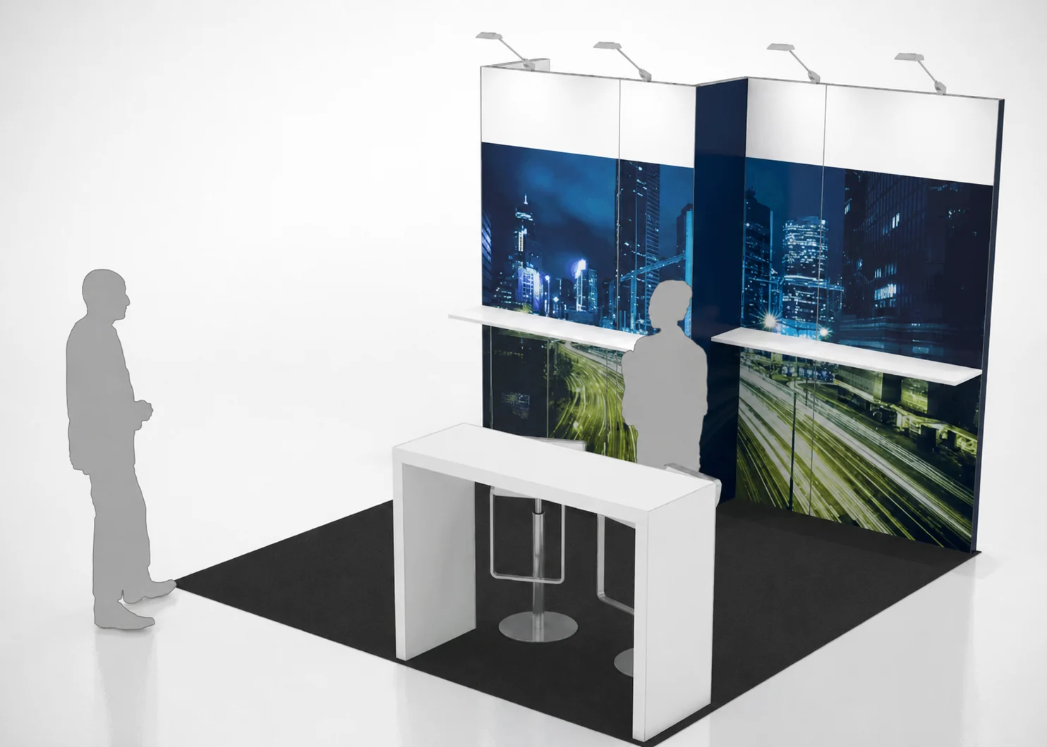 10x10 healthcare trade show exhibit rental in New Orleans — Primary view at the New Orleans convention district
