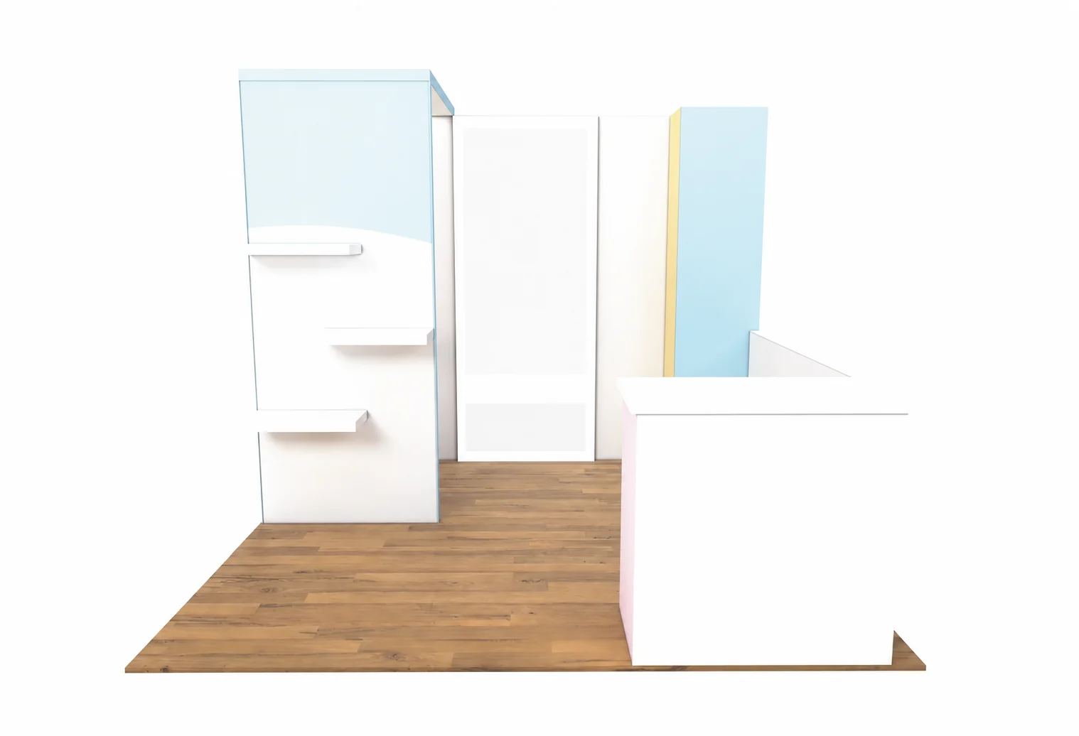 10x10 manufacturing trade show exhibit rental in New Orleans — Primary view at the New Orleans convention district