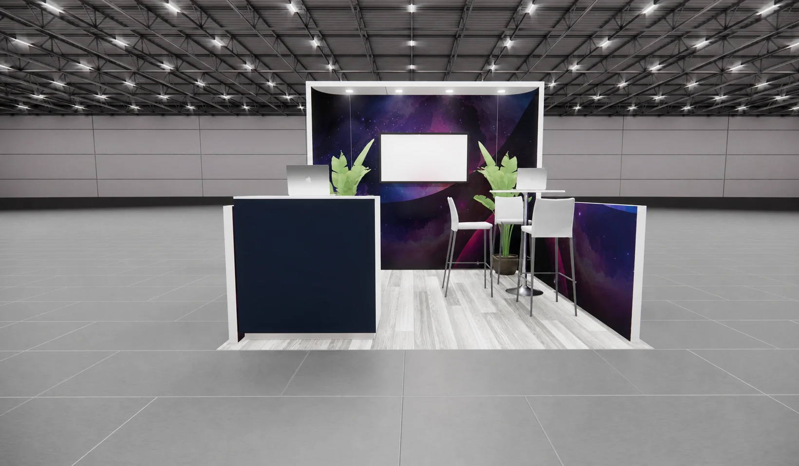 10x10 technology trade show exhibit rental in New Orleans — Primary view at the New Orleans convention district