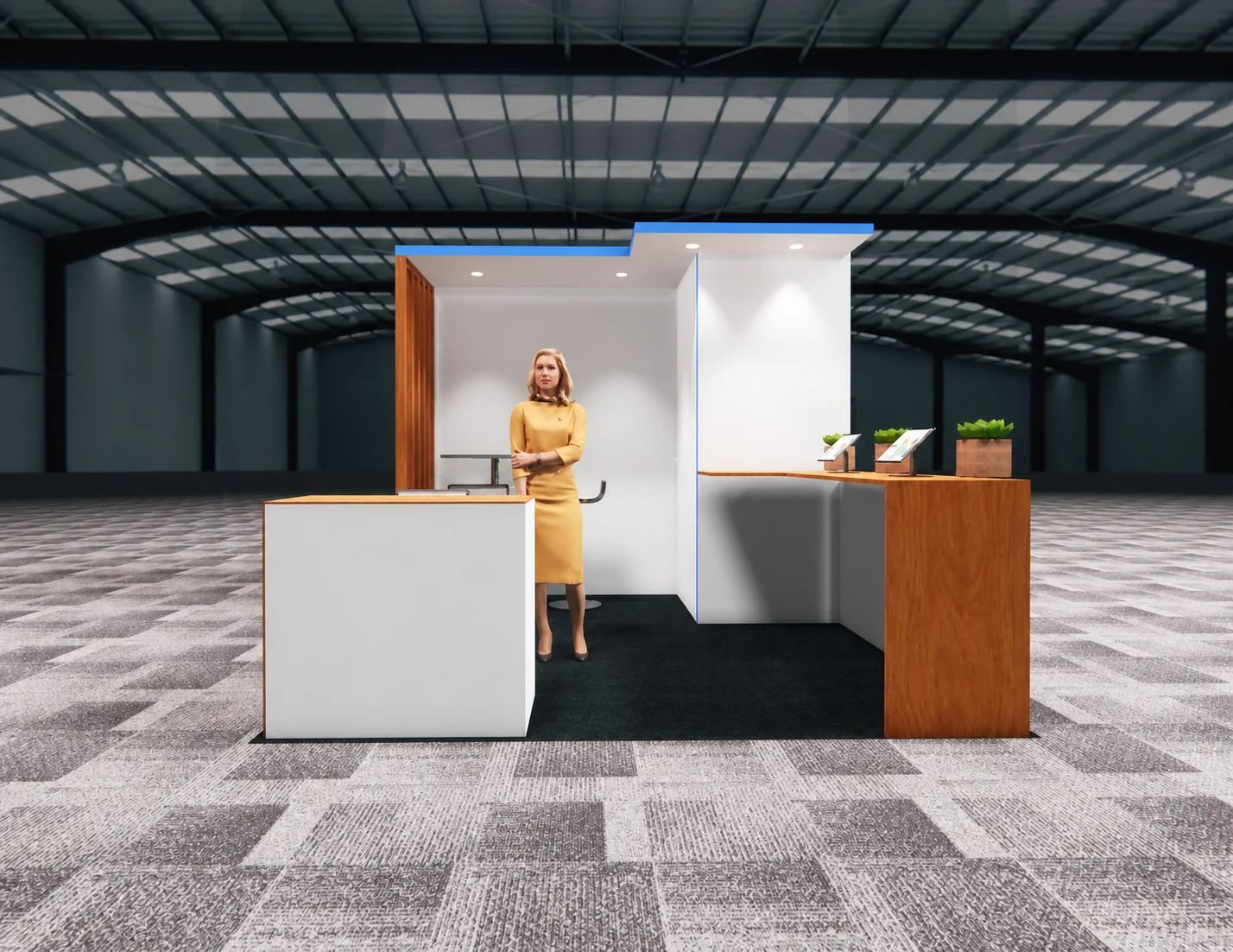 10x10 technology trade show exhibit rental in New Orleans — Primary view at the New Orleans convention district