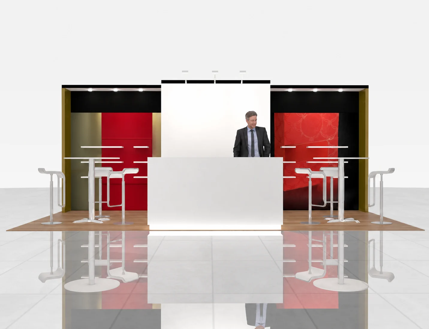 10x20 aerospace & defense trade show exhibit rental in New Orleans — Primary view at the New Orleans convention district