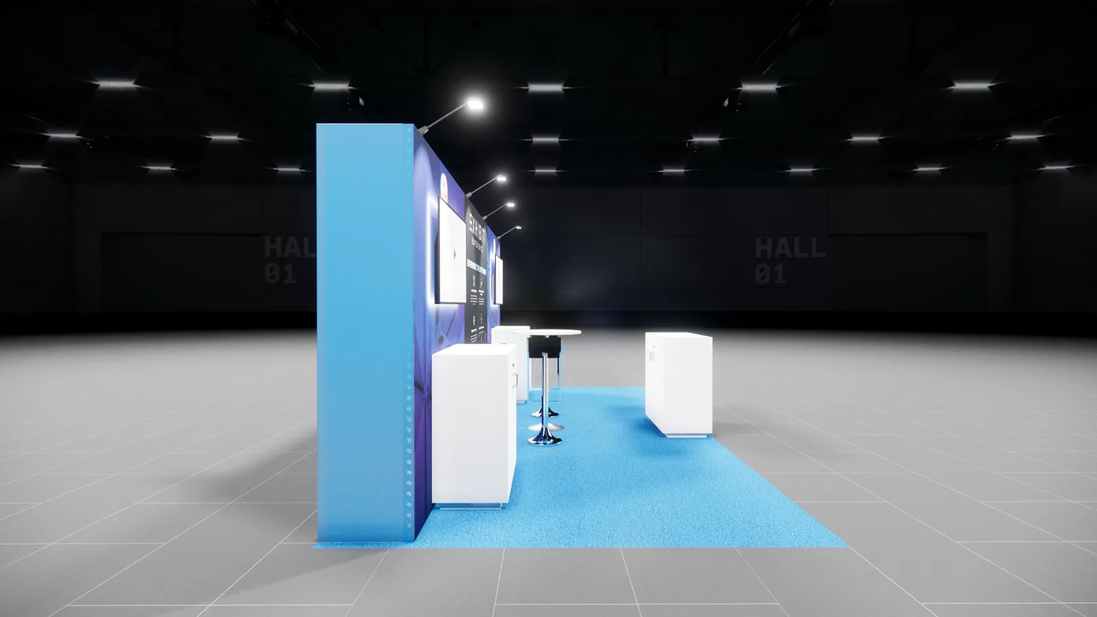 10x20 aerospace & defense trade show exhibit rental in New Orleans — Primary view at the New Orleans convention district