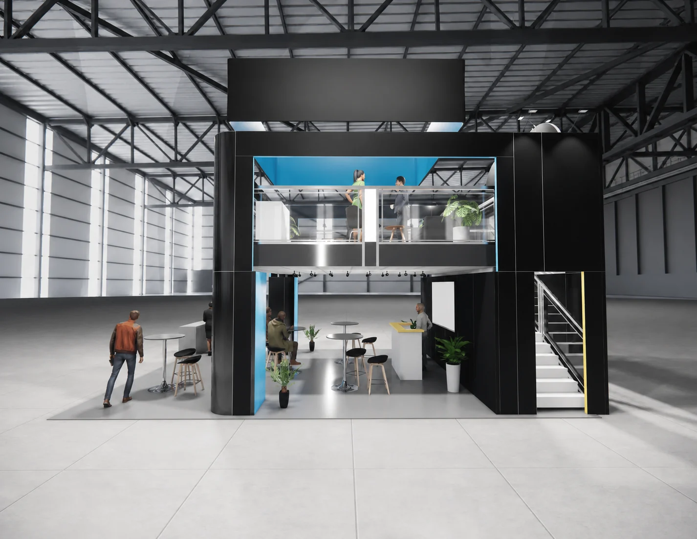 20x30 aerospace & defense trade show exhibit rental in New Orleans — Primary view at the New Orleans convention district