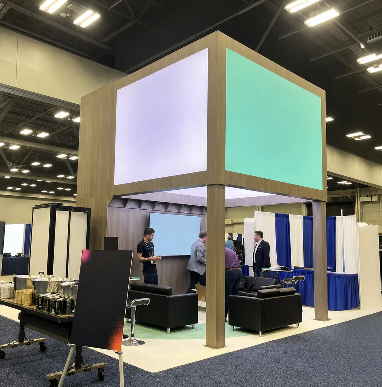 20x30 aerospace & defense trade show exhibit rental in New Orleans — Primary view at the New Orleans convention district