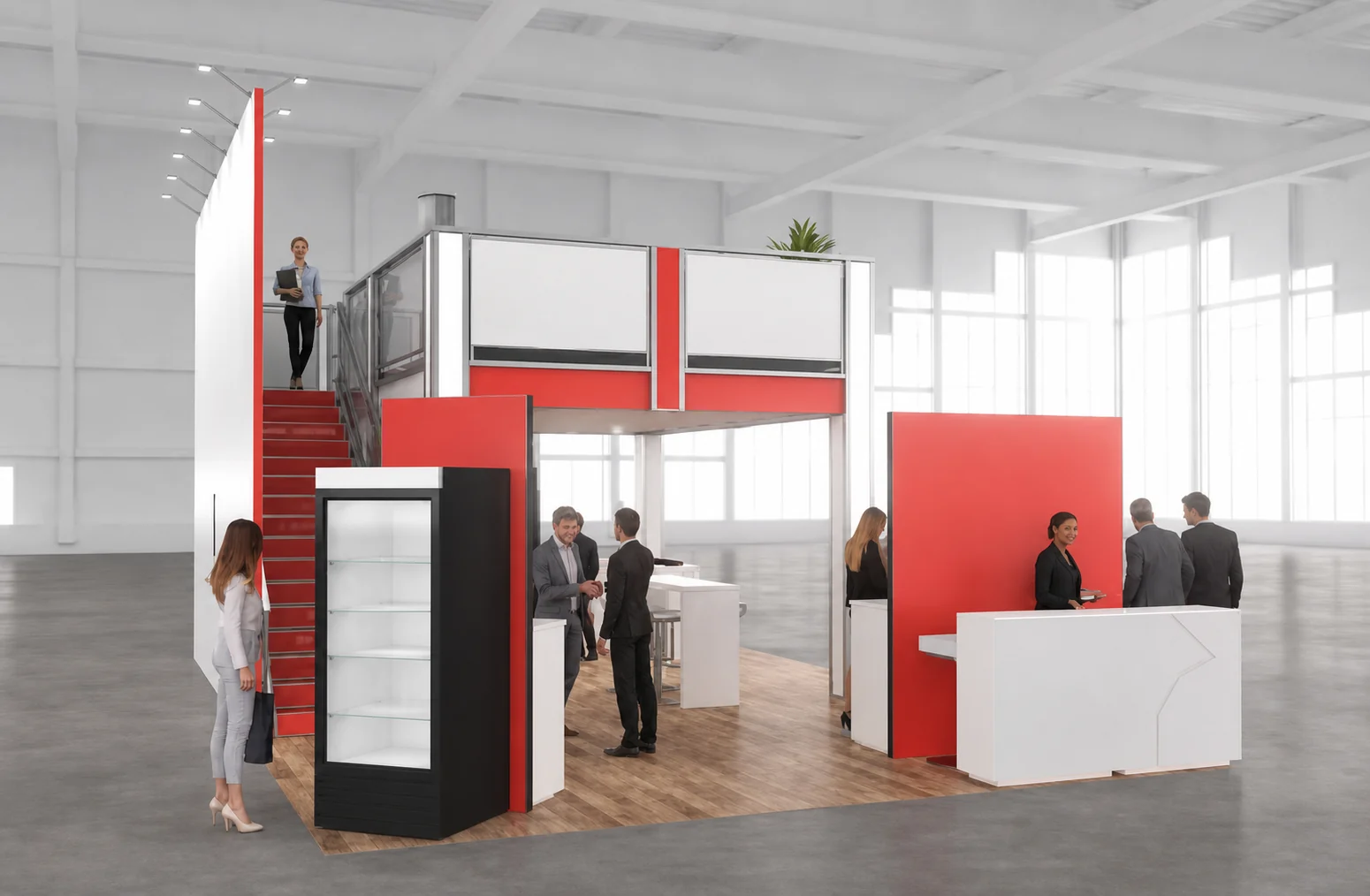 20x30 consumer products trade show exhibit rental in New Orleans — Primary view at the New Orleans convention district