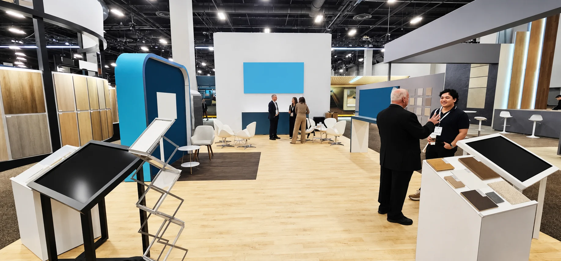30x30 aerospace & defense trade show exhibit rental in New Orleans — Primary view at the New Orleans convention district