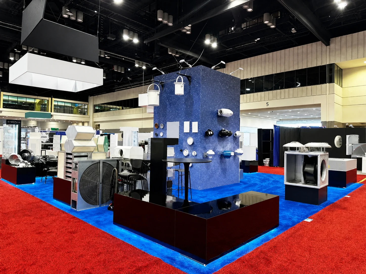 30x30 aerospace & defense trade show exhibit rental in New Orleans — Primary view at the New Orleans convention district