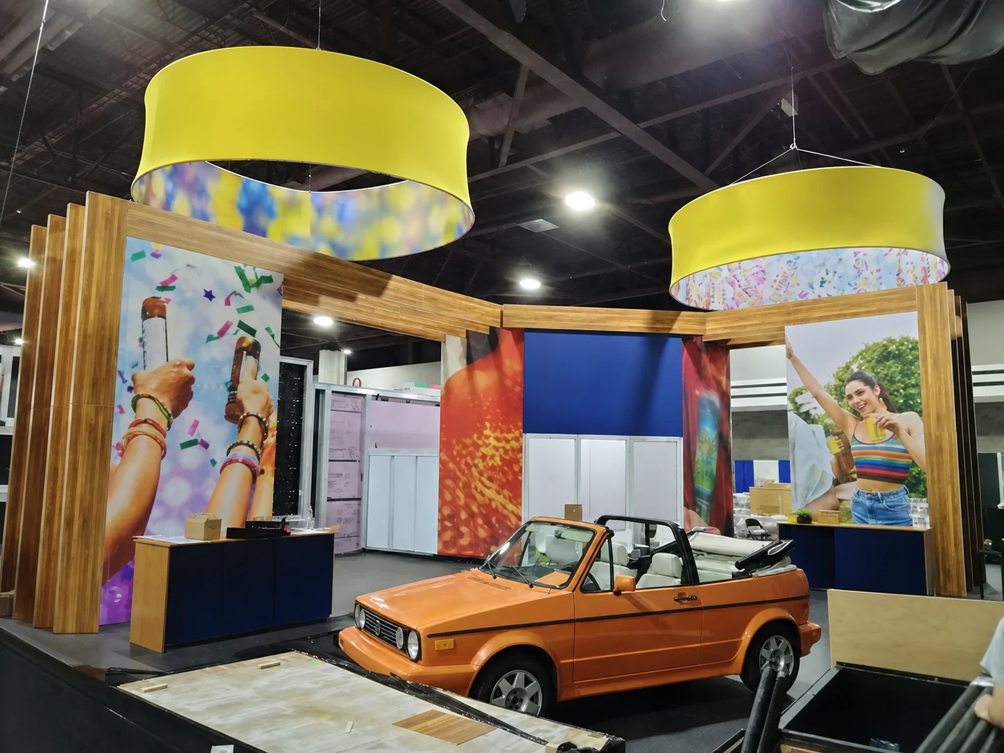 30x40 aerospace & defense trade show exhibit rental in New Orleans — Primary view at the New Orleans convention district