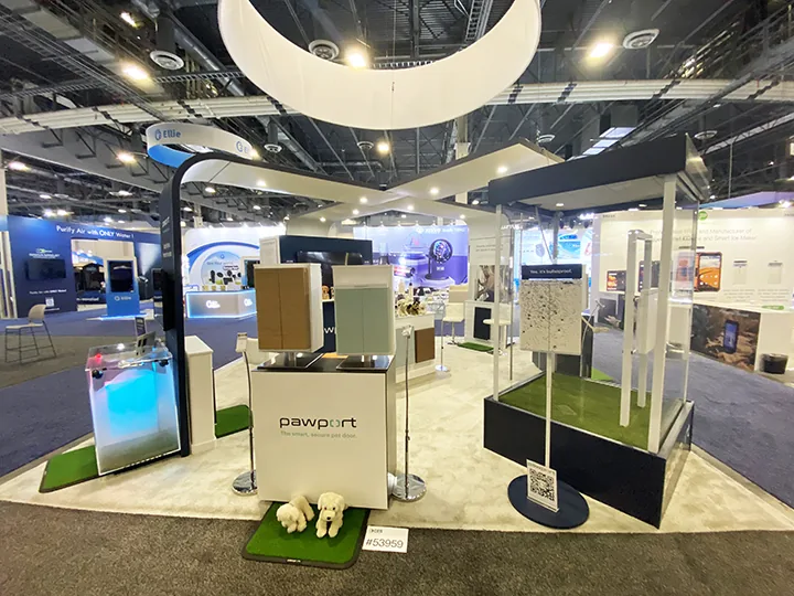 30x40 aerospace & defense trade show exhibit rental in New Orleans — Primary view at the New Orleans convention district