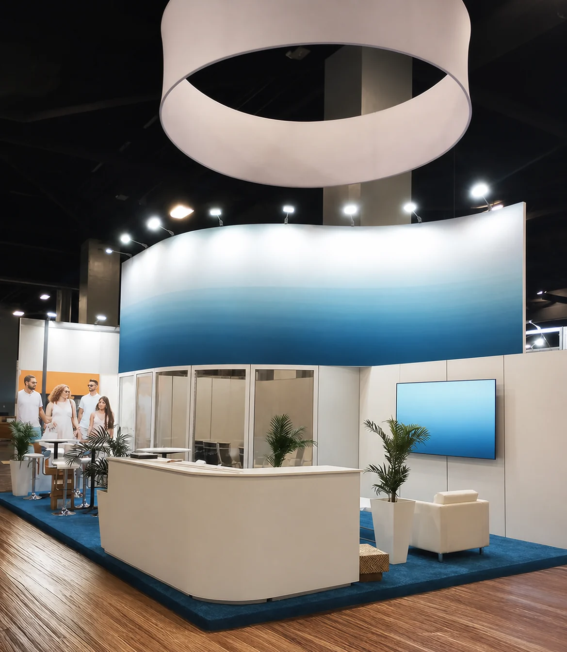 30x40 education & government trade show exhibit rental in New Orleans — Primary view at the New Orleans convention district