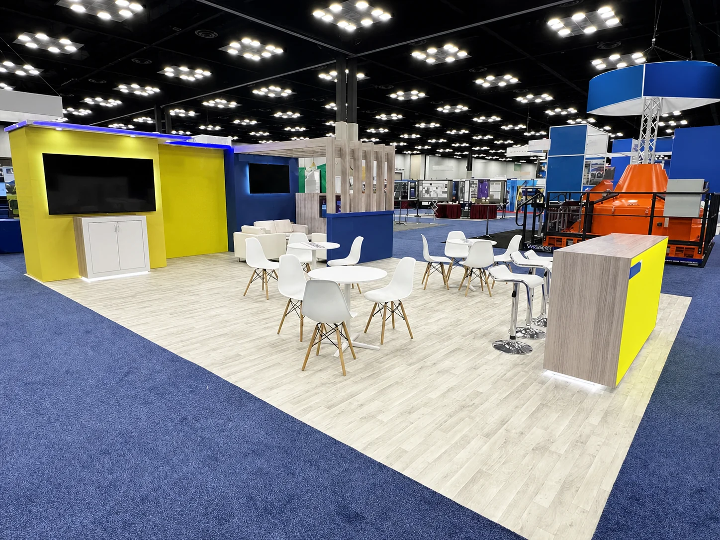 40x40 education & government trade show exhibit rental in New Orleans — Primary view at the New Orleans convention district