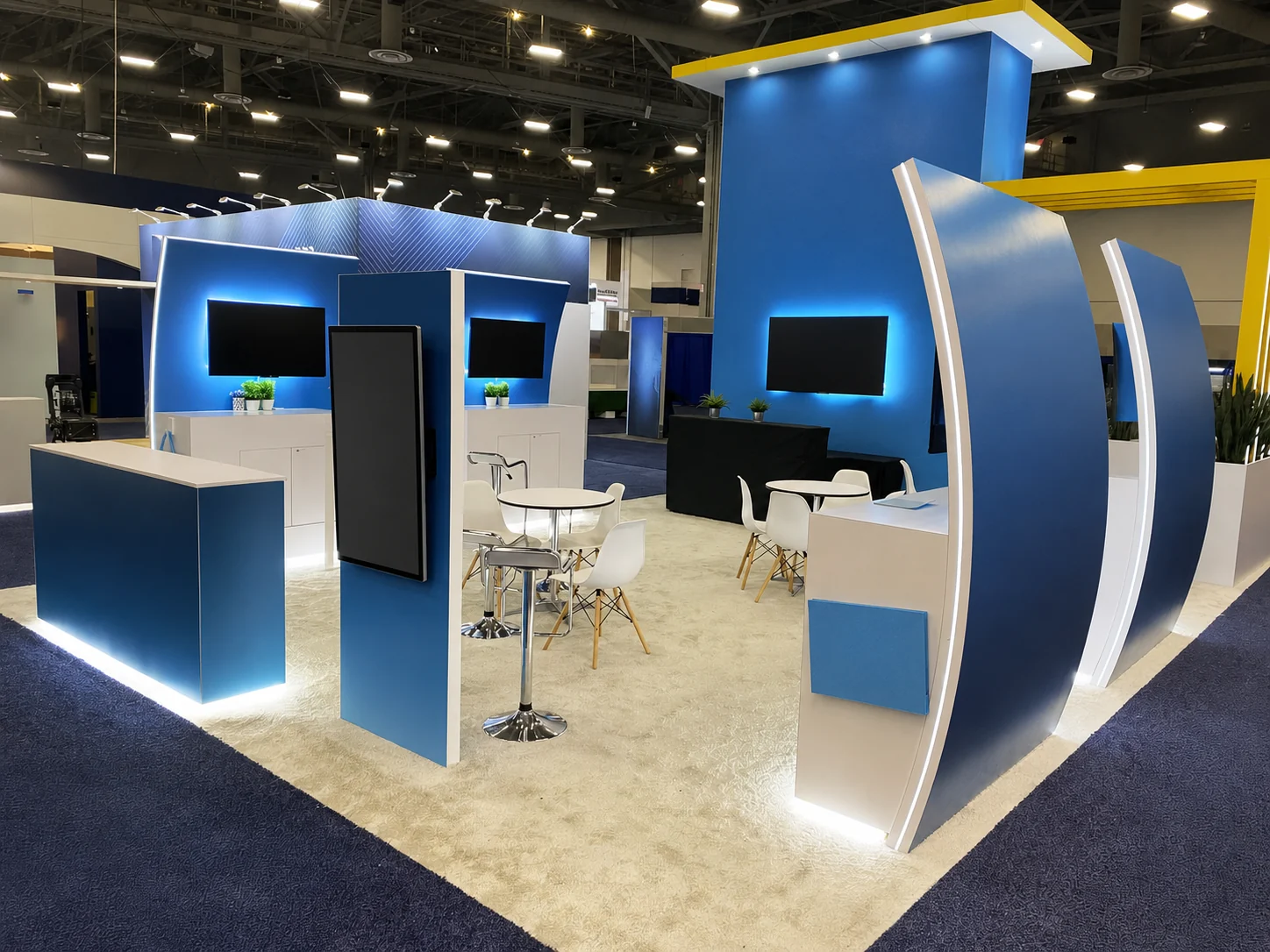 40x40 food & beverage trade show exhibit rental in New Orleans — Primary view at the New Orleans convention district